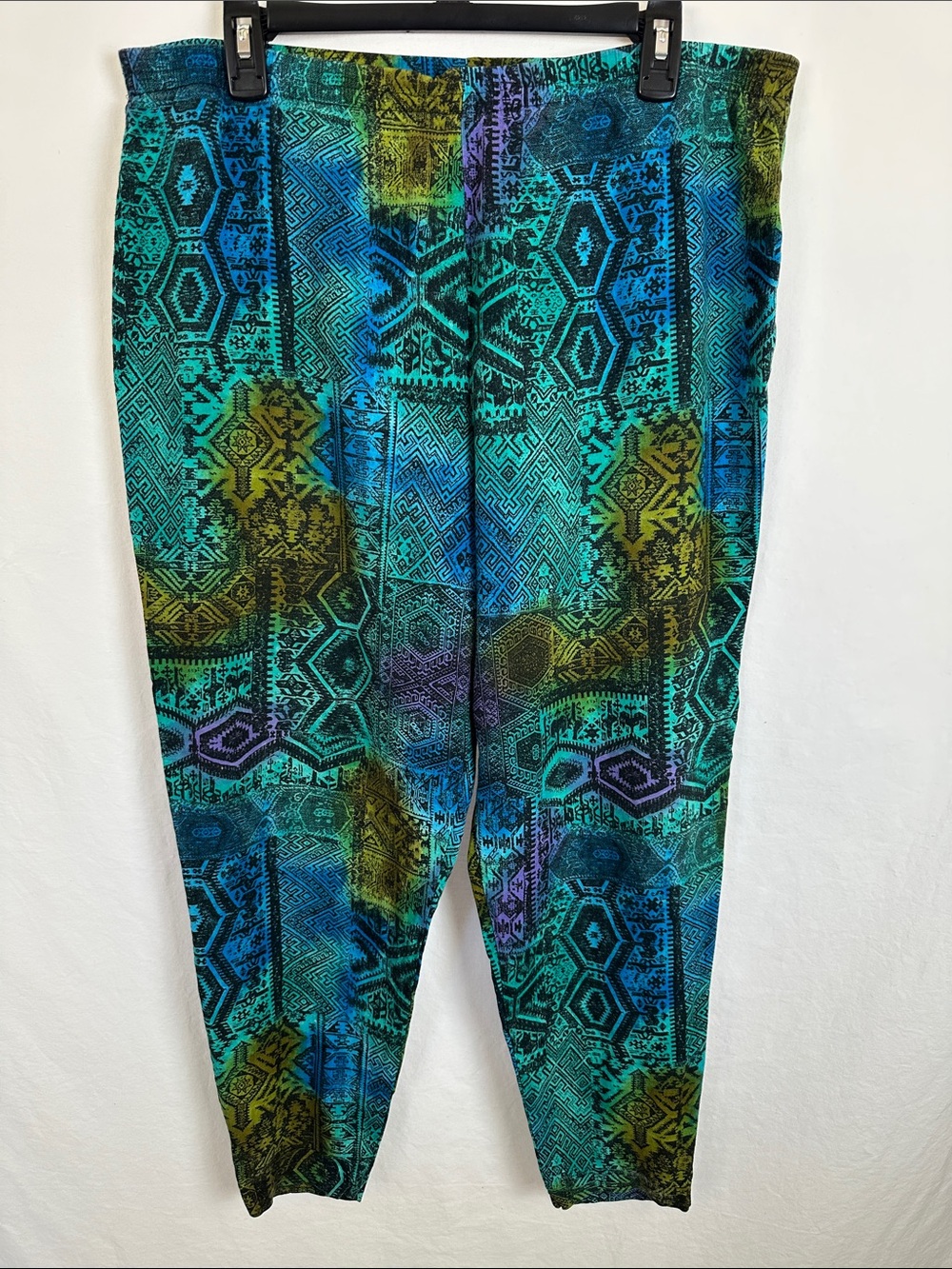 Sharon Anthony ‘80s elastic waist harem pants, size XL